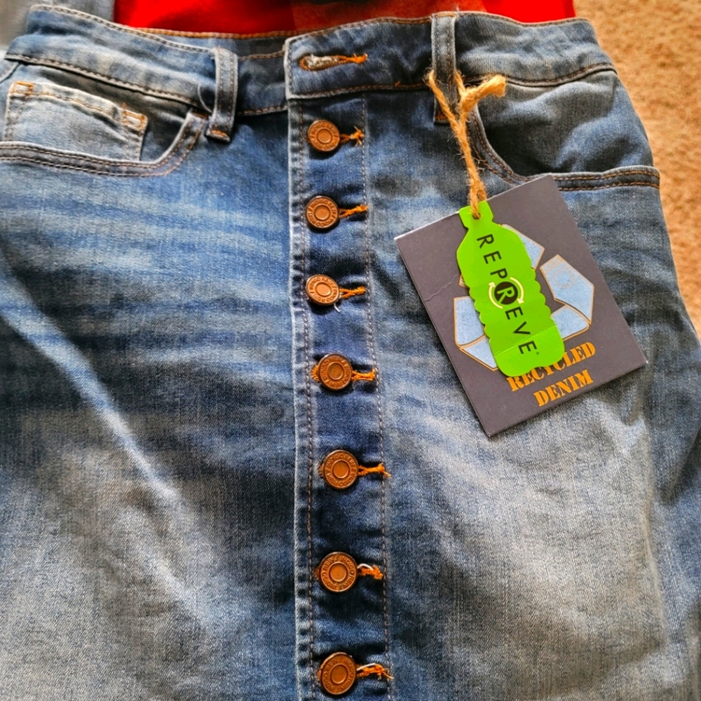 Repreve recycled denim skirt